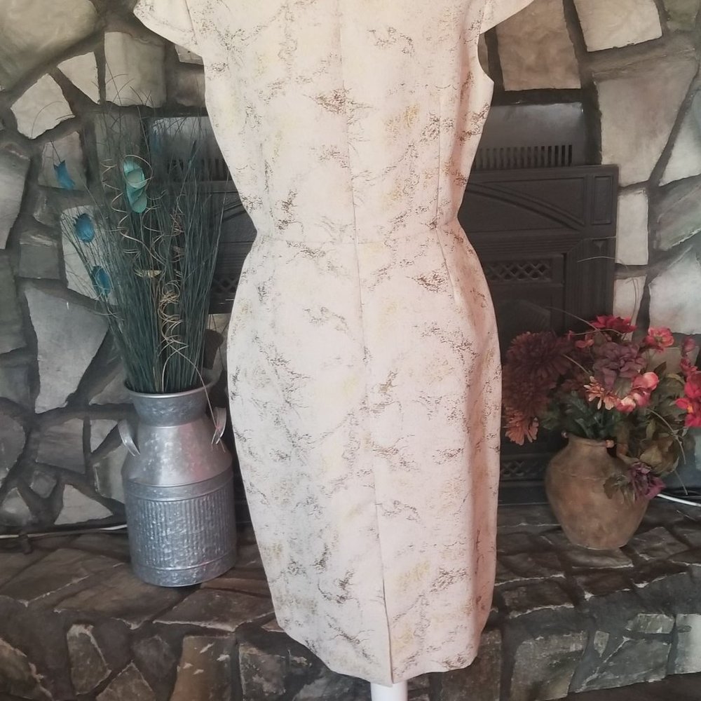 Antonio Melani Dress Cream & Gold Size Size 12 - Picture 2 of 12